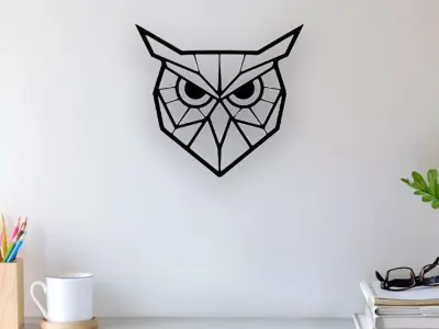 Owl Wall Art 3D print model purchase