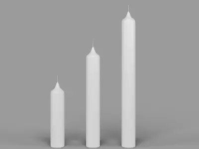 Candle Stick Set 3D model