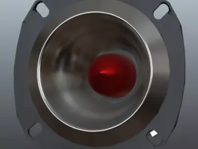 Massive T40 Series Bullet Titanium Tweeter Free low-poly 3D model