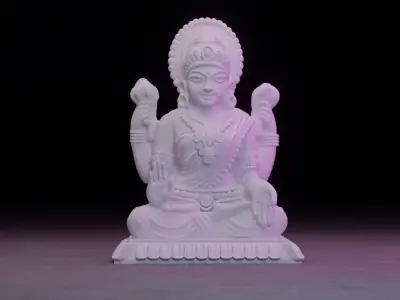 Saraswati Idol 3D Printable model 1 3D print model