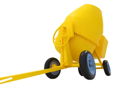construction concrete or cement mixer model 3D model