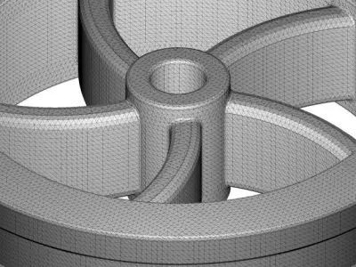 Transparent Flywheel 3D model