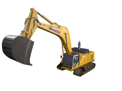 Vehicle Excavator Big PC750 3D model