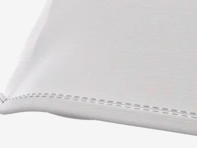 Strap Vest Top for Women White Mockup 3D model