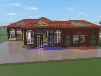 My house Model In montana Low-poly 3D model