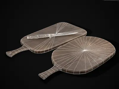 Wooden Cutting Boards Low-poly 3D model