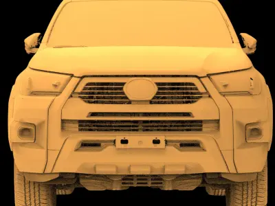 Toyota Hilux Pickup AN120 130 Native 3D Exterior Scan 2020 3D model