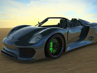 porsche 918 spyder 3D model
