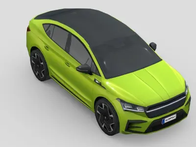 Skoda Enyaq RS iV Low-poly 3D model