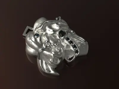Bull Head Pendant - Dije Cebu 3D print model