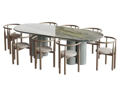 Dining table TOWNSVILLE 2 3D model