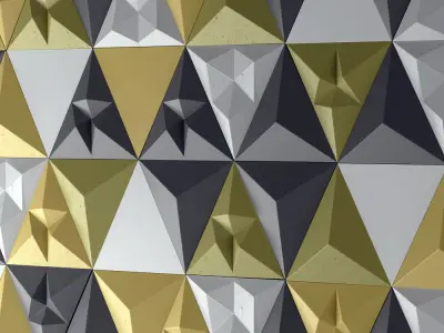 Triangular wall 3D model