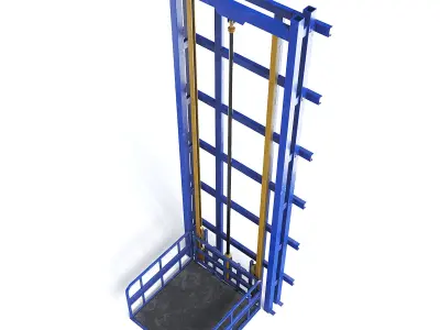 Industrial Elevator III 3D model