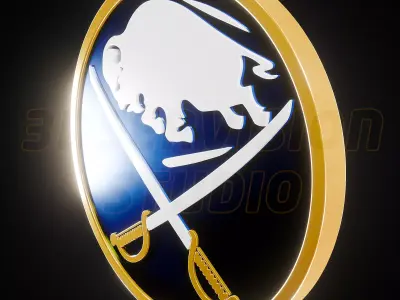 Buffalo Sabers logo - Cinematic - 3D print 3D model