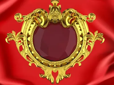 ProArt - Decor frame element 01  3D model