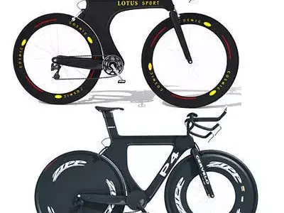 2 Sport Bicycles 3D model