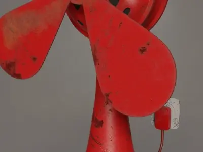 Desk Fan 3D model