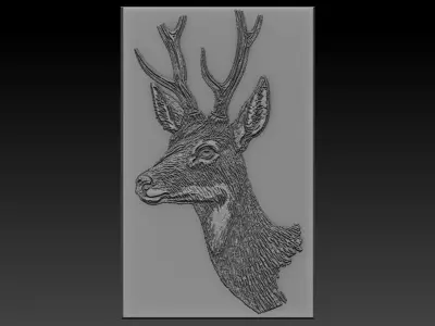 Deer Head 3D print model order