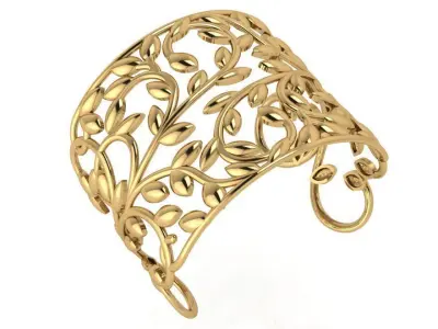 Leaf Bracelet 4545 3D print model