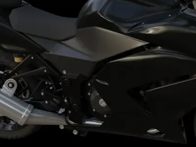 KAWASAKI motorcycle 3D model