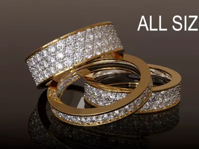 Infinity Ring Collection All sizes 3D print model