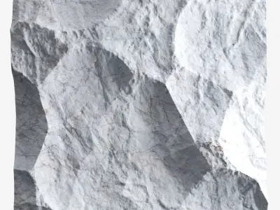 306-RockPanel piece of rock on wall 3D model