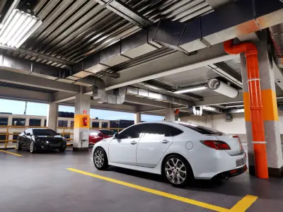 Archinteriors for UE vol 15 - parking lot scene 3D model