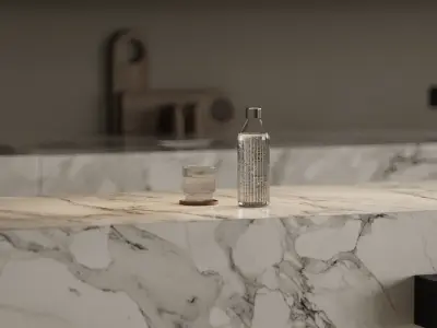 MARBLE COZY - Interior scene 3D model - 3d model 3D model