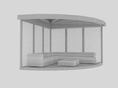 garden camellia 03 Low-poly 3D model