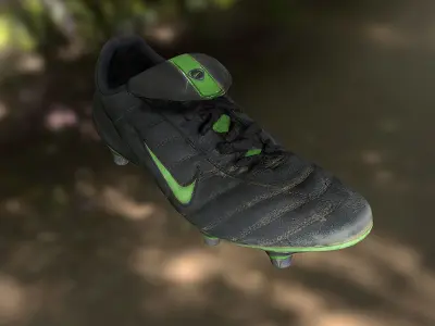 Soccer shoe low poly 3D model Low-poly 3D model