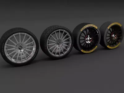 OZ Superturismo GT Rim Low-poly 3D model