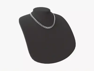 Mannequin Leather for Necklace Jewelry 3D model