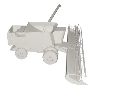 Combine Industrial vehicle 3D model