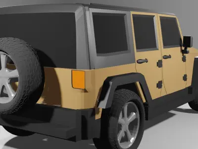 Jeep Wrangler 3D model from CGTrader