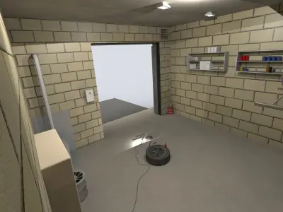 Car garage 3D model