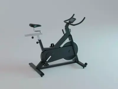 Spin Bike - Indoor Bicycle Gym Equipment Low-poly 3D model