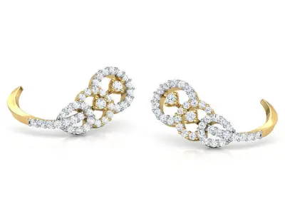 Loops Hug Earring  3D print model