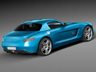 Mercedes-Benz SLS AMG Coupe Electric Drive 2014 3D model