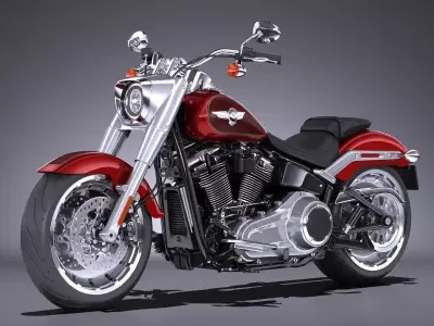 Harley-Davidson Fat Boy 2018 3D model
