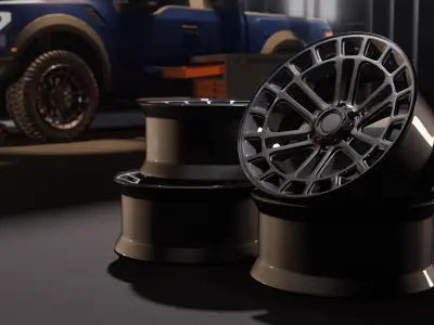 Truck Wheel Rim 3D model