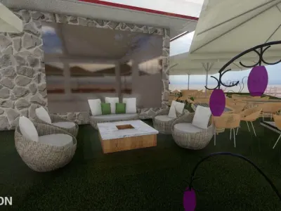 Landspace Low-poly 3D model