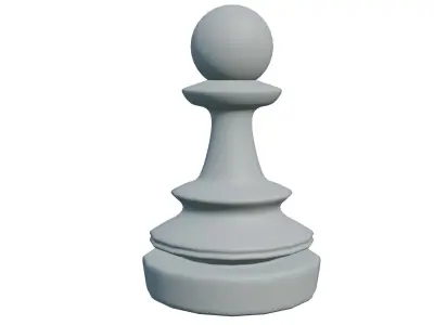 Chess Pawn Low-poly 3D model