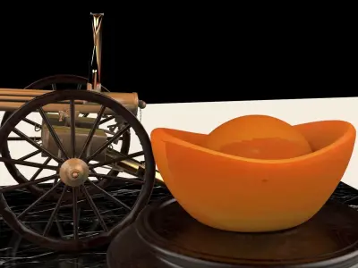 Chinese mooncake  3D model