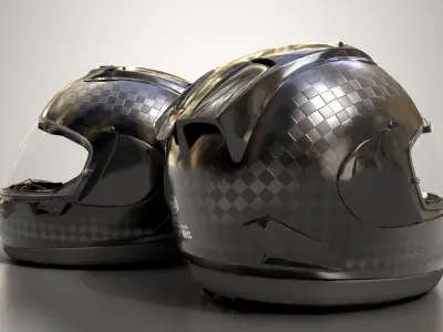 Arai RX 7V RC Helmet Low-poly 3D model