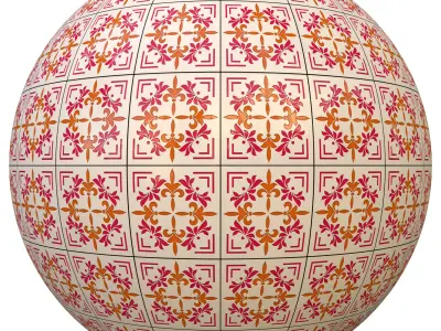 tile patterned 84-seamless-4k-pbr  3D model