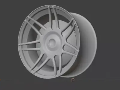 19zoll Rim and breaks   Felge und bremse Low-poly 3D model