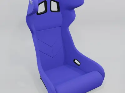 Bimarco Dynamic Racing Bucket Seat Blue 3D model