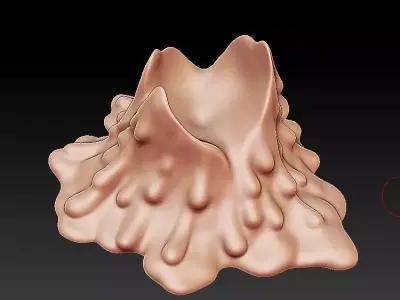 Melted Candle 3D model