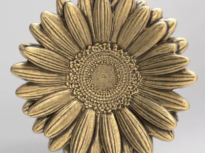 flower cnc model 5  3D print model