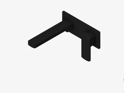 Wall Mixer Set - Luxury - Bold Low-poly 3D model